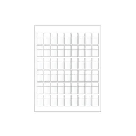 Ziptape Laser Printer Label Sheet Sticker Paper - 0.8" W x 0.5" H , 540PK ZT-LSL-81-602-10